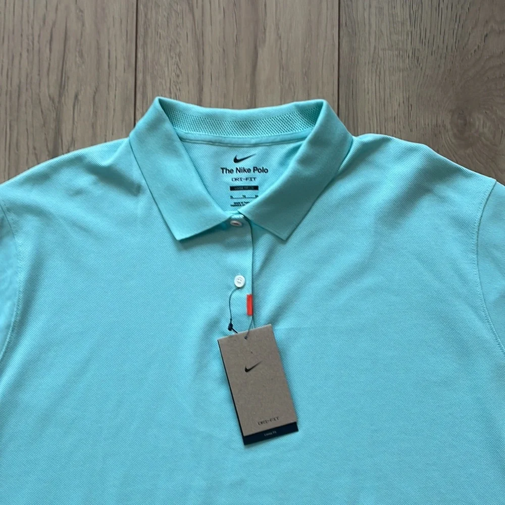 NWT Nike Dri-Fit Loose Fit Cropped Light Dew The Nike Polo Women’s